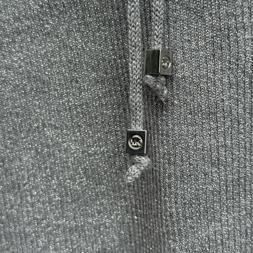MICHAEL Michael Kors Silver Lace-Up Long Sleeve Top - Picture 3 of 6